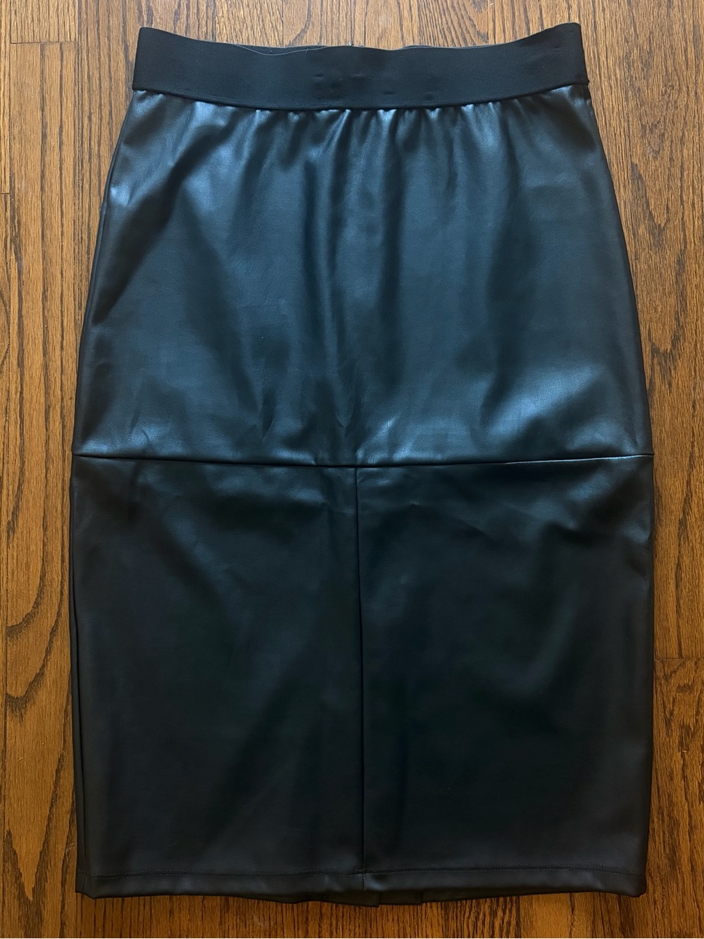 MICHAEL Michael Kors Faux Leather Pencil Skirt Black Medium